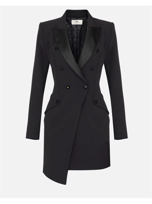 ROBEMANTEAU CON DETTAGLI SMOKING ELISABETTA FRANCHI | AB80356E2110 Nero
